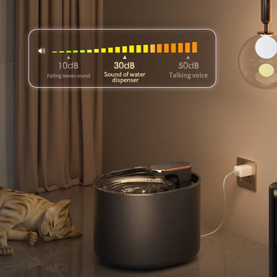 Dispensador de agua automático de 3L con luz LED, ultra silenciosa