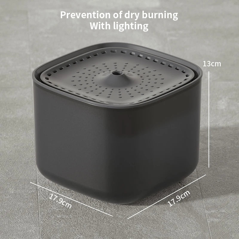 Fuente de agua para mascota y filtro de recirculación automático.