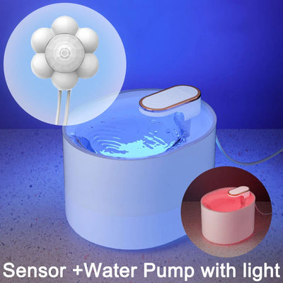 Dispensador de agua automático de 3L con luz LED, ultra silenciosa